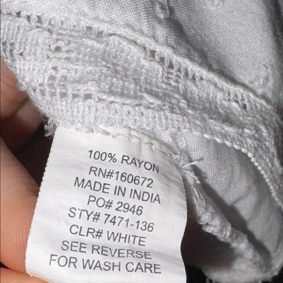 NWT Blue Island Beach White Ruffle Mini Dress Size Medium - Picture 7 of 8